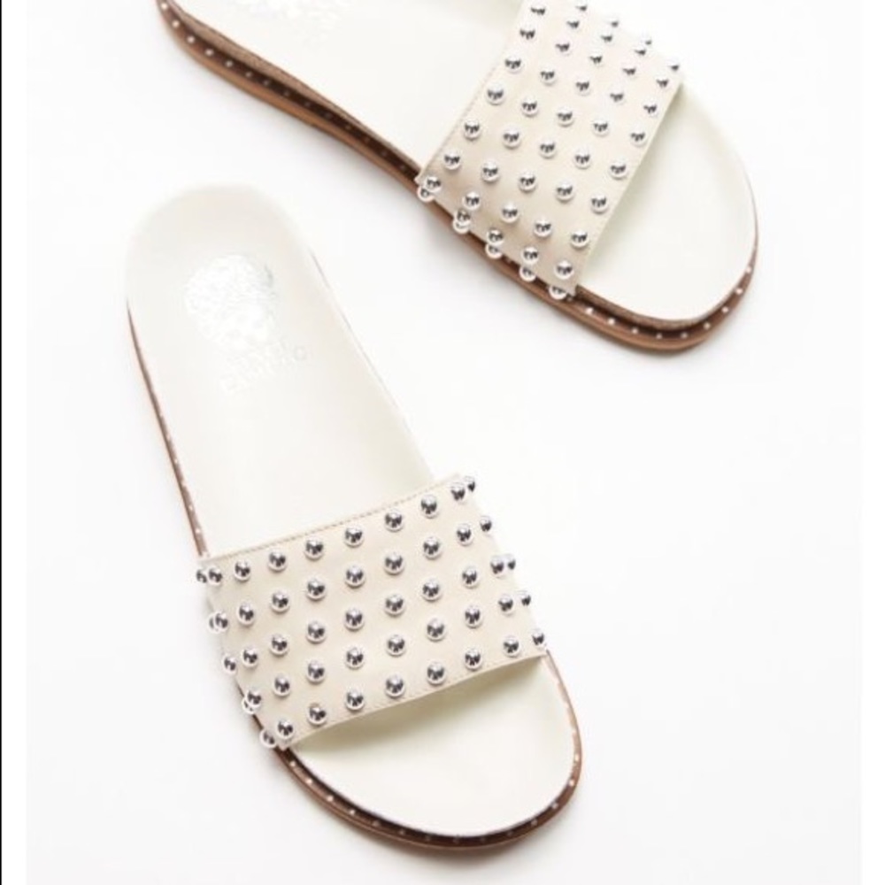 Vince Camuto Kortlen studded slides for women